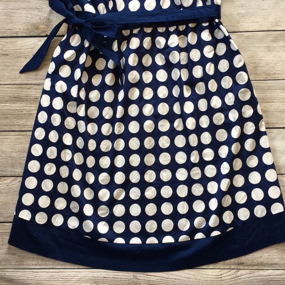 Motherhood Maternity Dress Polka Dot Blue White M - Picture 3 of 6